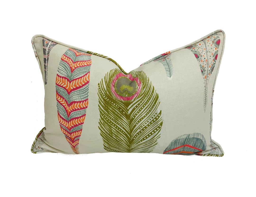 Voyage Decoration - Samui Print - Carnival - Quirky Illustrative Feather Cushion Cover - Handmade Throw Pillow Designer Home Decor.