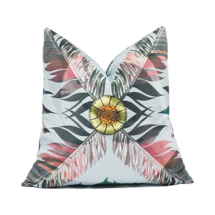Designers Guild x Christian Lacroix - Feather Park Soft - Ruisseau - Bold Feather Velvet Cushion Cover - Luxury Leaf Pillow Cover - Custom.