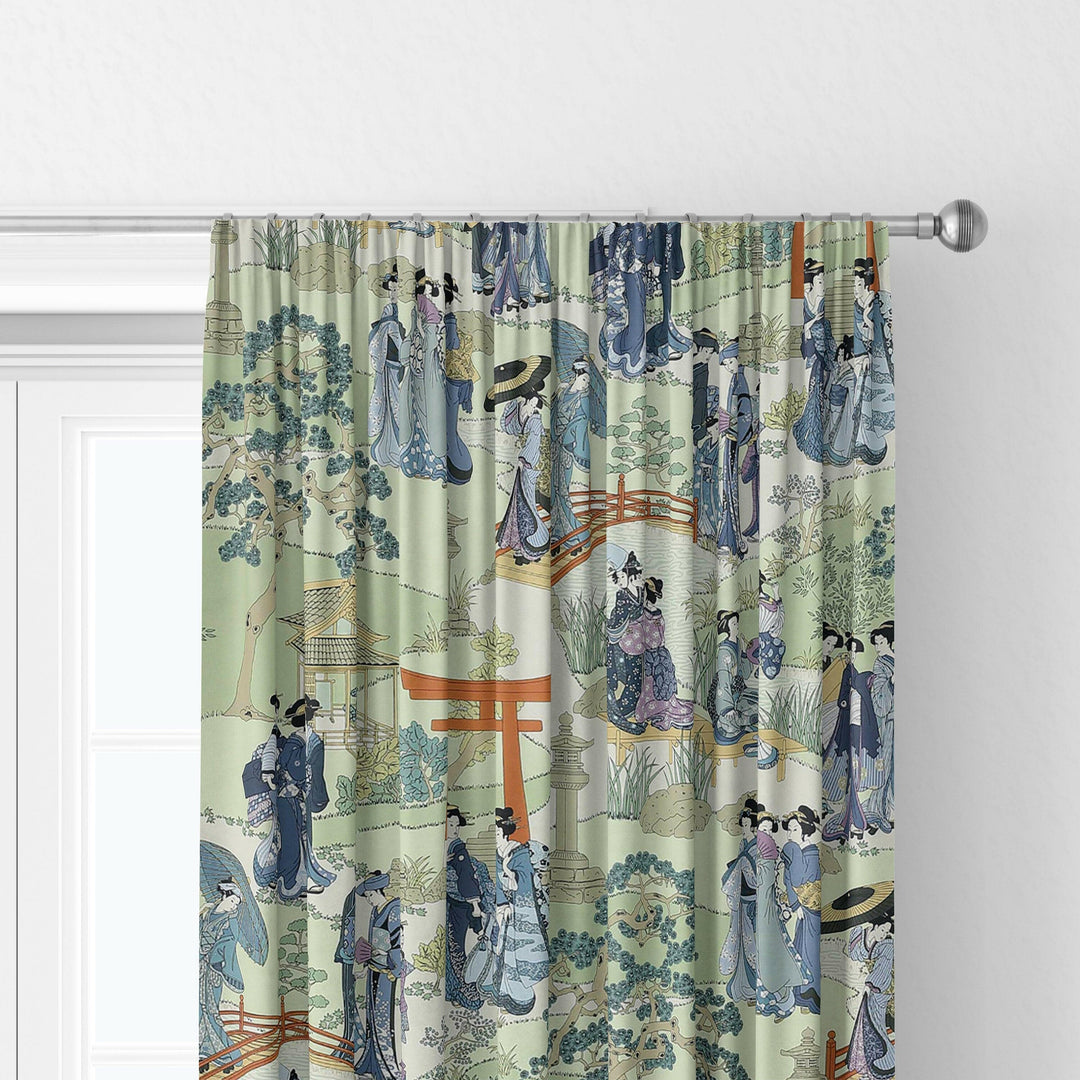 Manuel canovas geishas indigo curtains made to measure drapes designer home decor.
