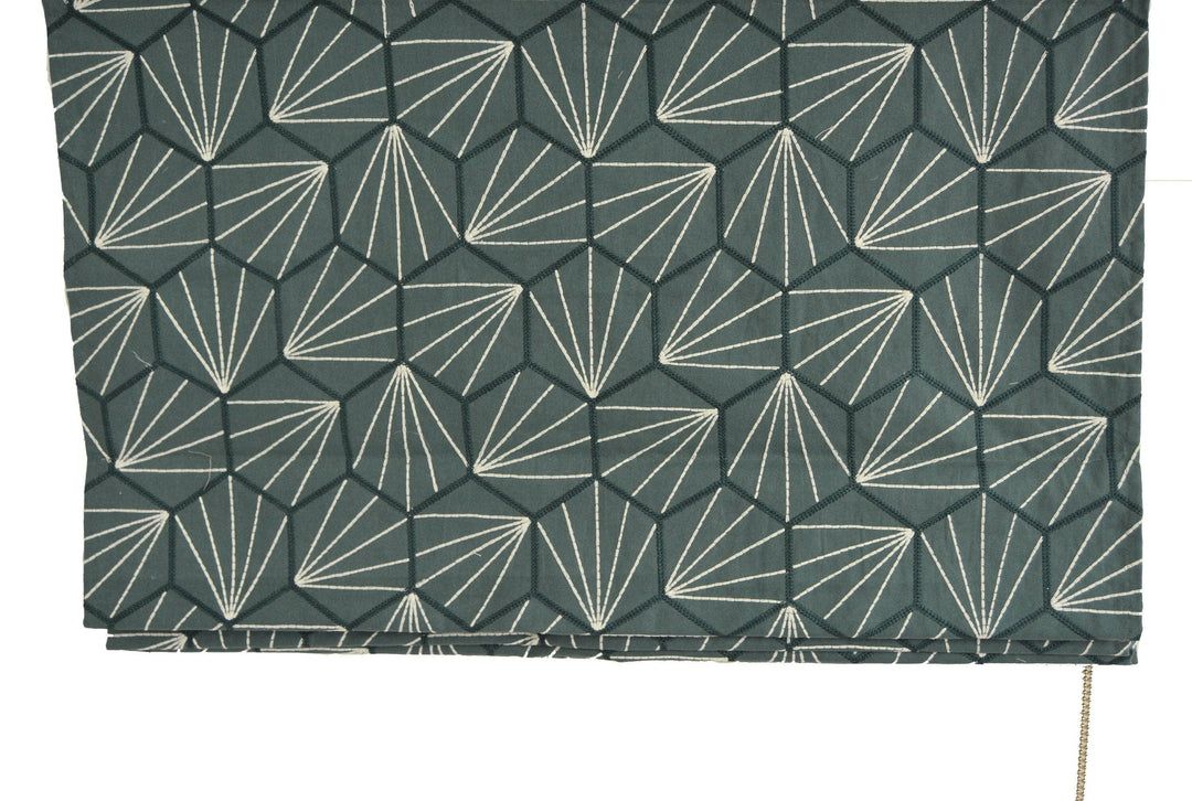 Scion - Aikyo - Teal - Made To Measure Professionally Made Roman Blind.