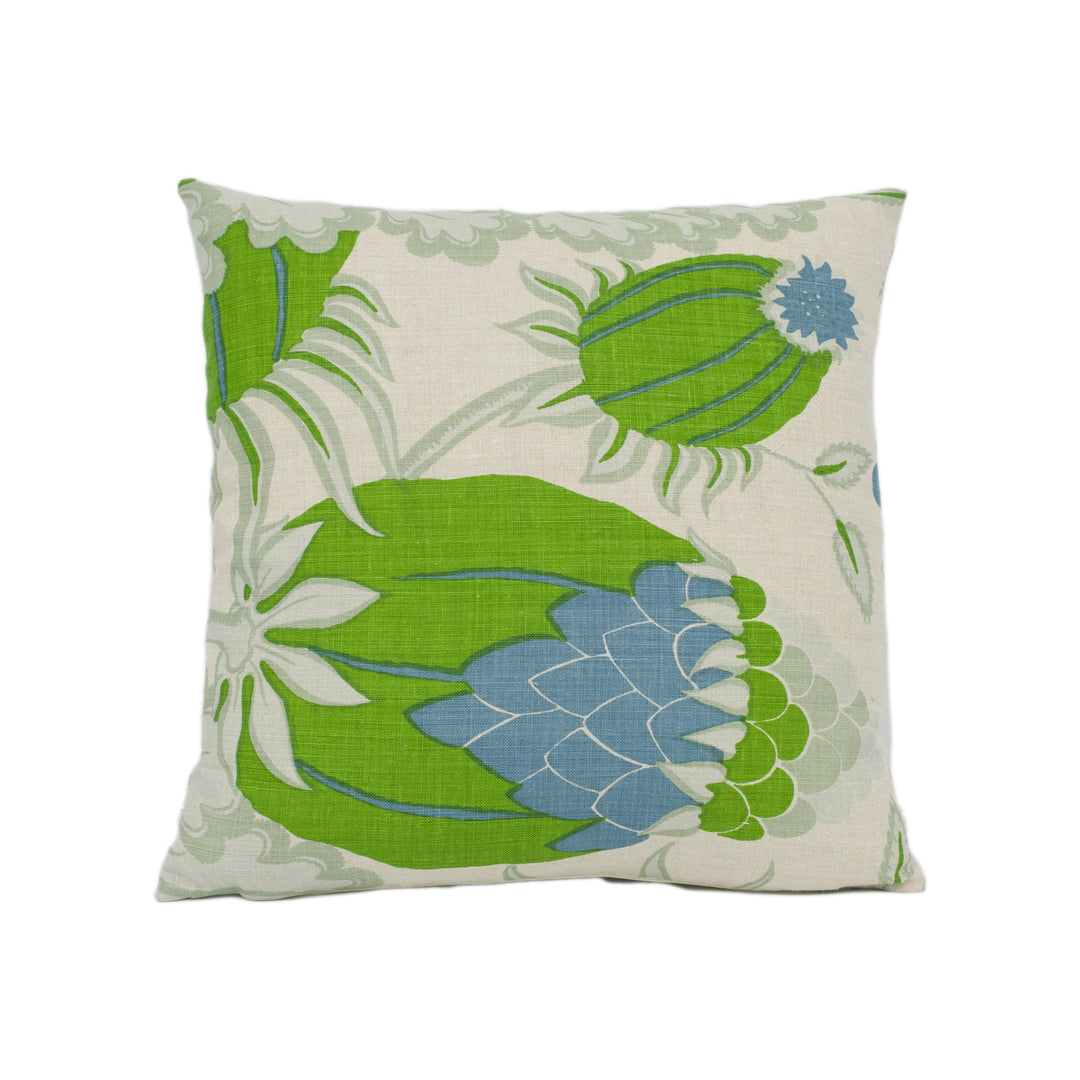 Christopher Farr x Michael Szell - Carnival - Green - Bright Colourful Psychedelia Inspired Cushion Cover - Handmade Throw Pillow Designer