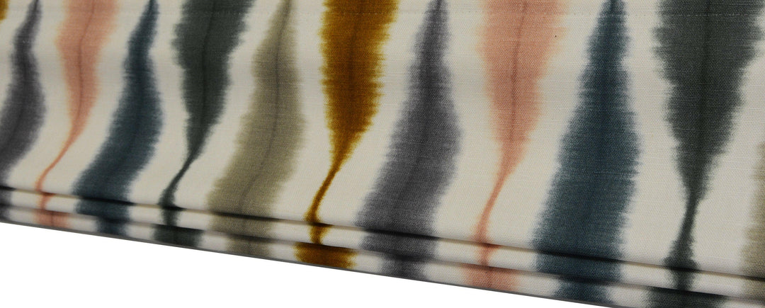 Scion - Usuko - Olive / Ginger / Teal - Made To Measure Professionally Made Roman Blind.