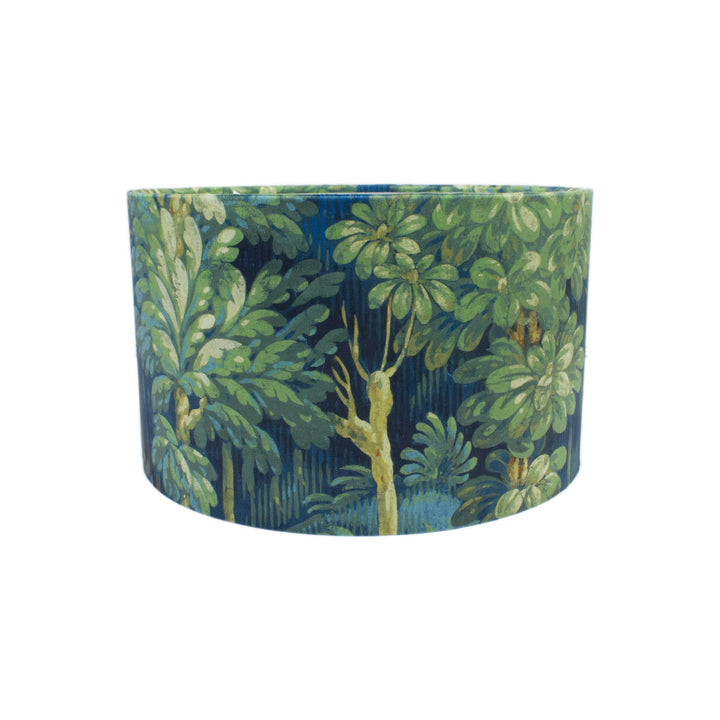 Prestigious Textiles - Forbidden Forest - Sapphire - Lampshade - Ceiling Light -  Stunning Handmade Designer Home Décor.