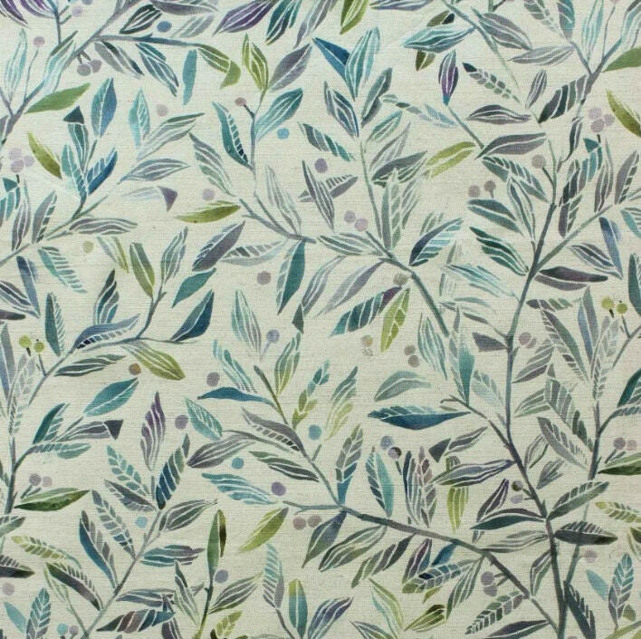 Voyage - Torquay - Skylark - Lovely Jewel Leaf Cushion Cover - Handmade Throw Pillow Designer Home Decor - Self-Piped Scatter Cushion.