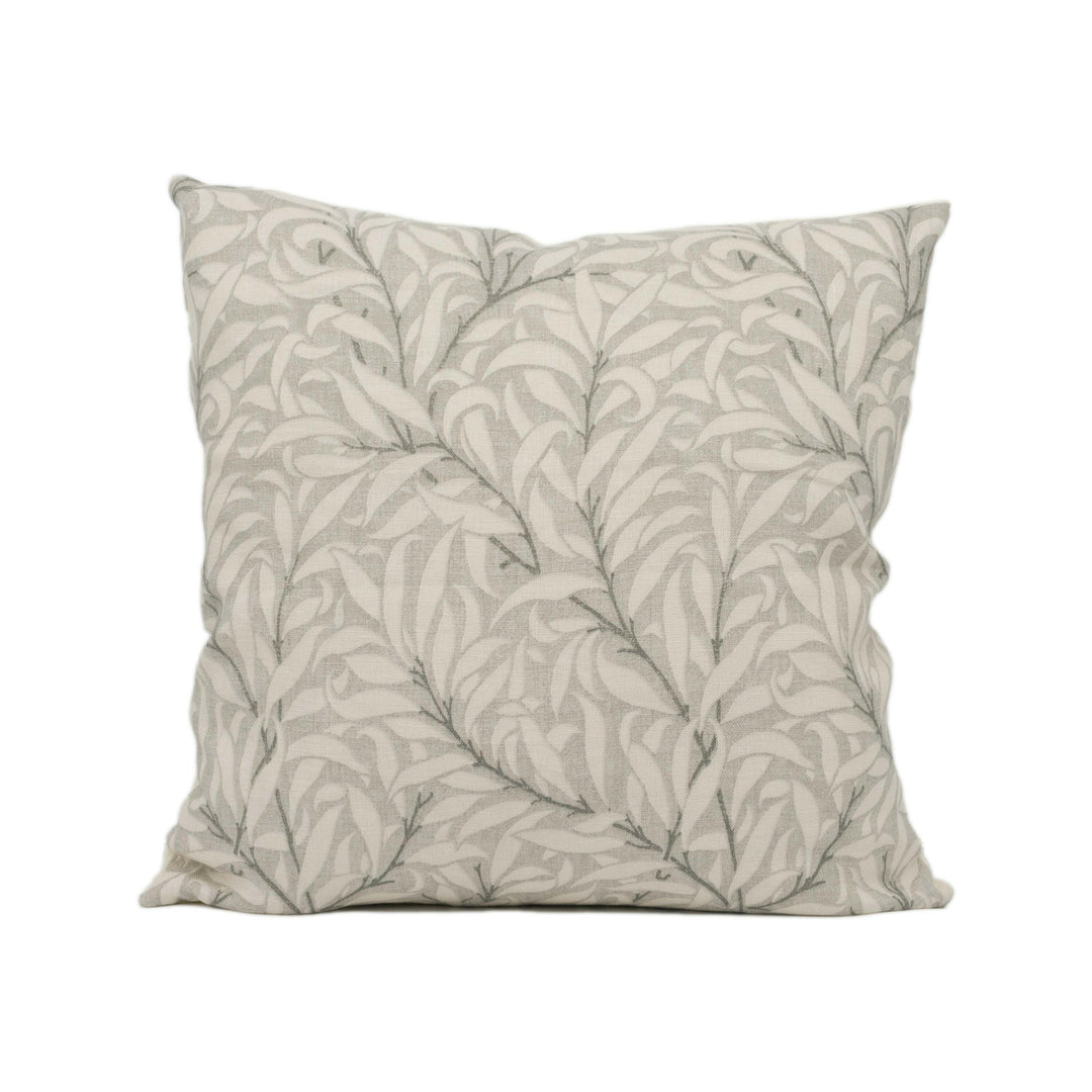 William Morris - Pure Willow Boughs - Lightish Grey - Gorgeous Leafy Foliage Cushion Cover - Handmade Throw Pillow - Designer Home Décor.