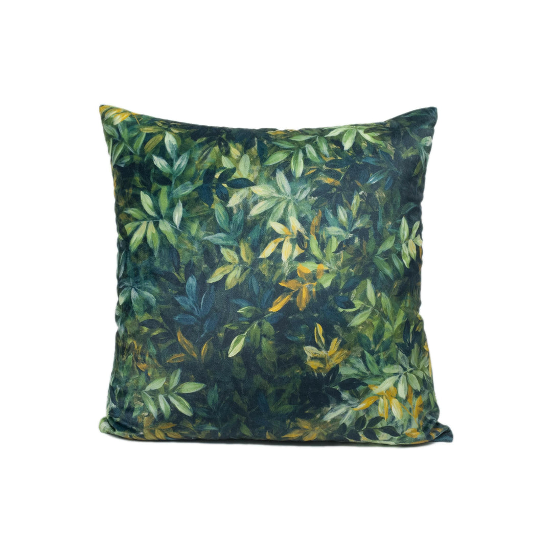 Clarke and Clarke - Congo - Forest Velvet - Dramatic Tropical Rainforest Designer Cushion Cover - Luxury Throw Pillow - Handmade Home Décor.