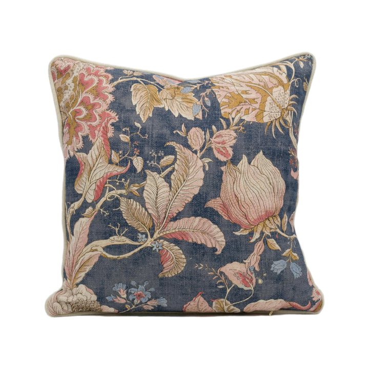 Clarke & Clarke Sissinghurst Cushion Cover – Midnight Spice Floral Throw Pillow