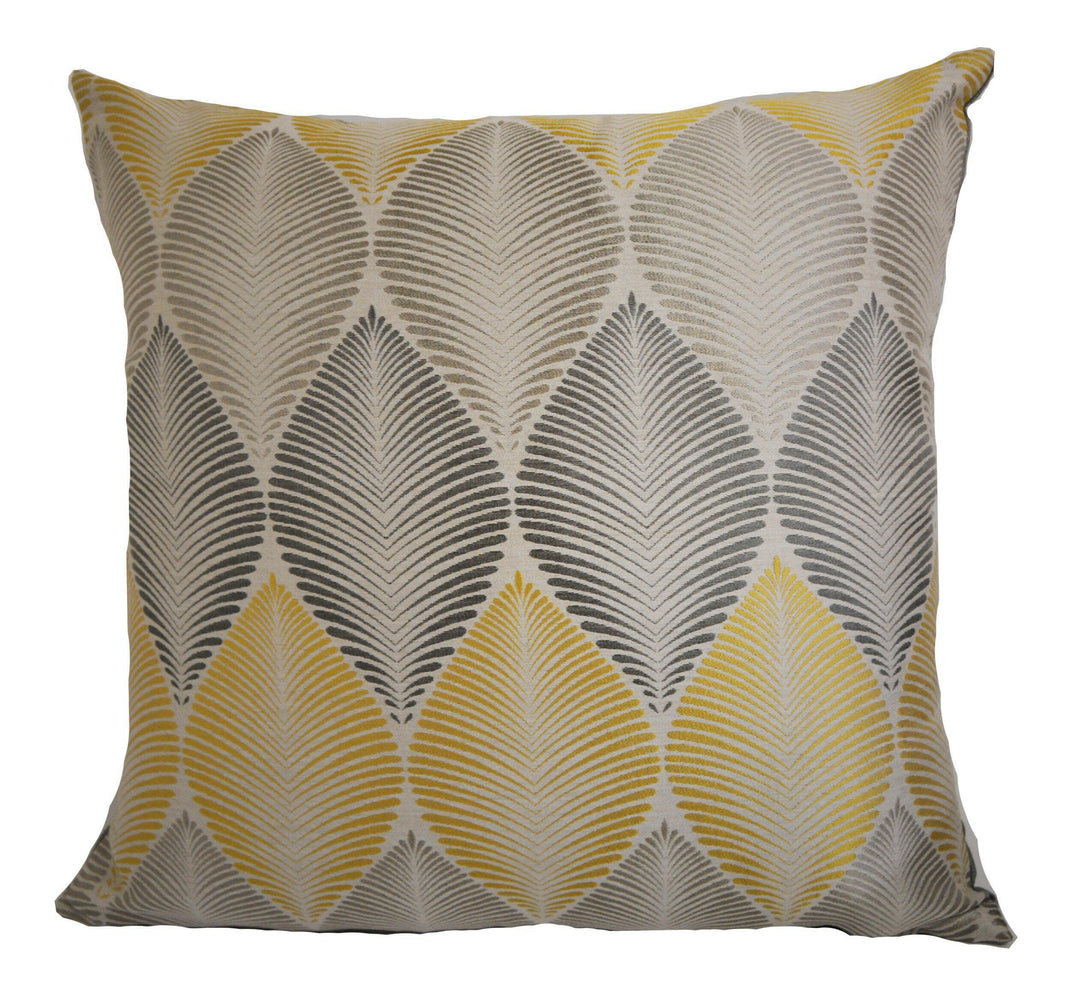 Osborne and Little - Leaf Fall - Primrose / Silver / Quartz / Slate - Stunning Designer Cushion Cover Pillow Throw.