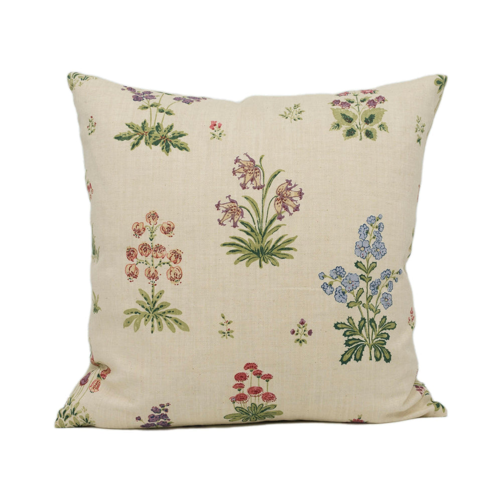 Lisa Fine - Vita - Natural - Pretty Small Scale Romantic Floral Designer Cushion Cover - Luxury Throw Pillow - Handmade Home Decor - Scatter.