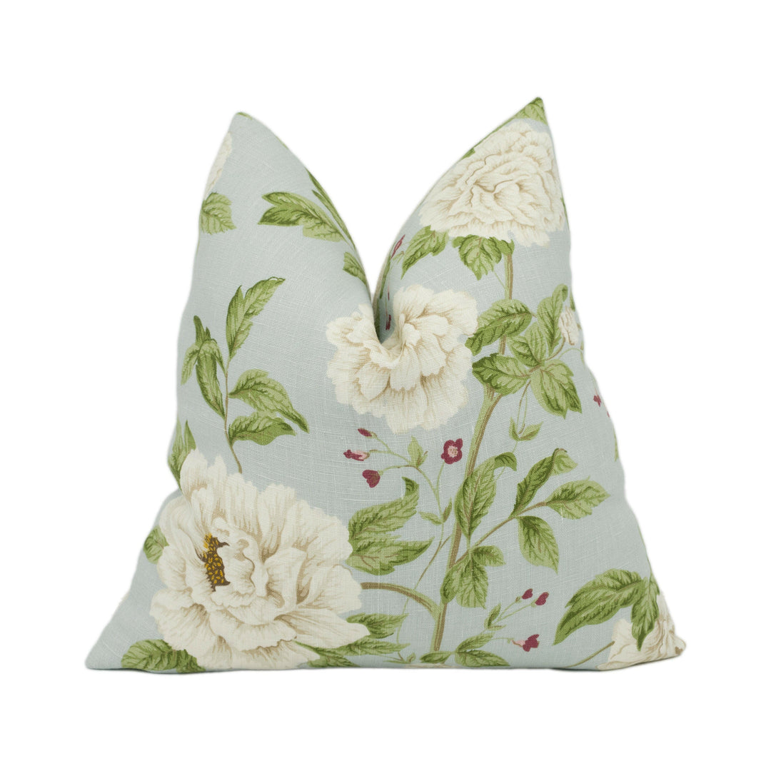 Sanderson - Peony Tree - Duckegg / Cream - Stunning Designer Cushion Cover Home Décor Throw Pillow.