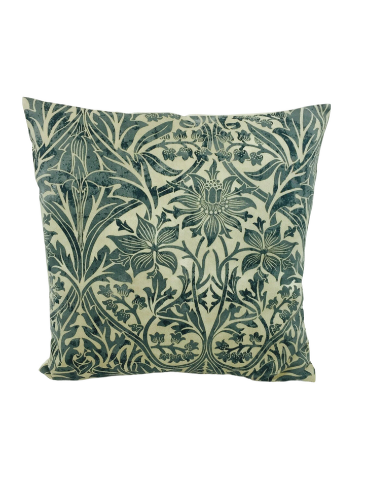 William Morris - Bluebell - Seagreen / Vellum - Cushion Cover Throw Pillow Designer Home Decor.