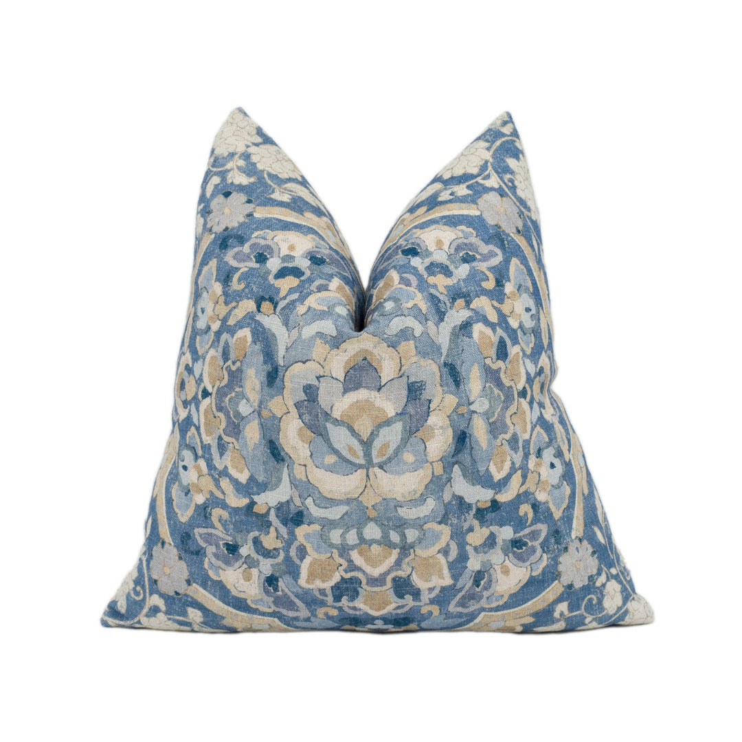 GP & J Baker - Kiana - Blue - Stunning Cushion Cover Handmade Throw Pillow Designer Home Décor.