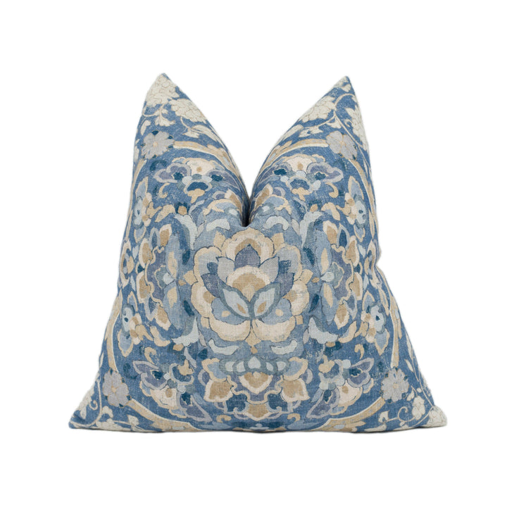 GP & J Baker - Kiana - Blue - Stunning Cushion Cover Handmade Throw Pillow Designer Home Décor.