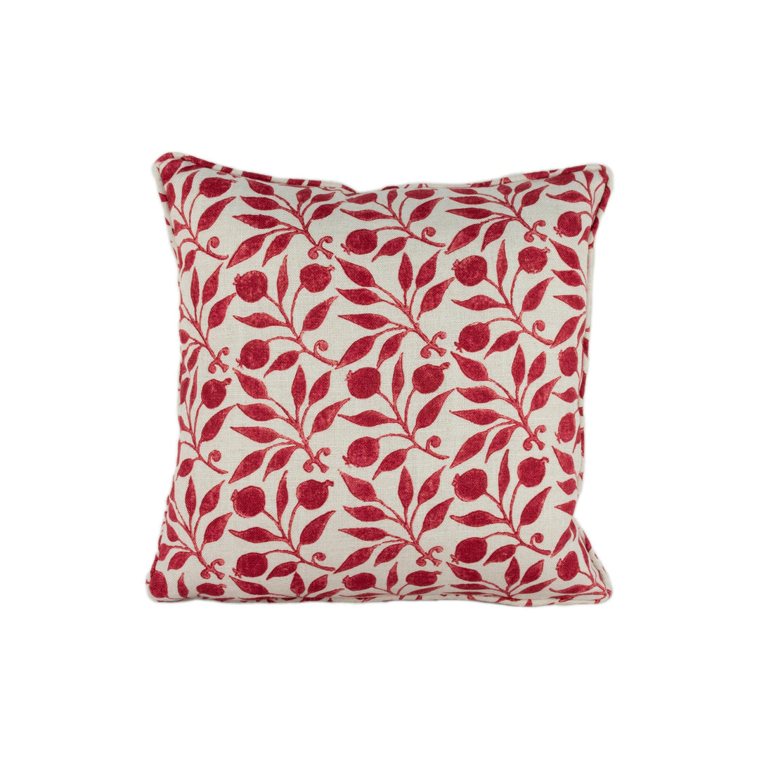 William Morris - Rosehip - Rose - Classic Morris Intricate Floral Designer Cushion Cover - Luxury Throw Pillow - Handmade Home Decor.