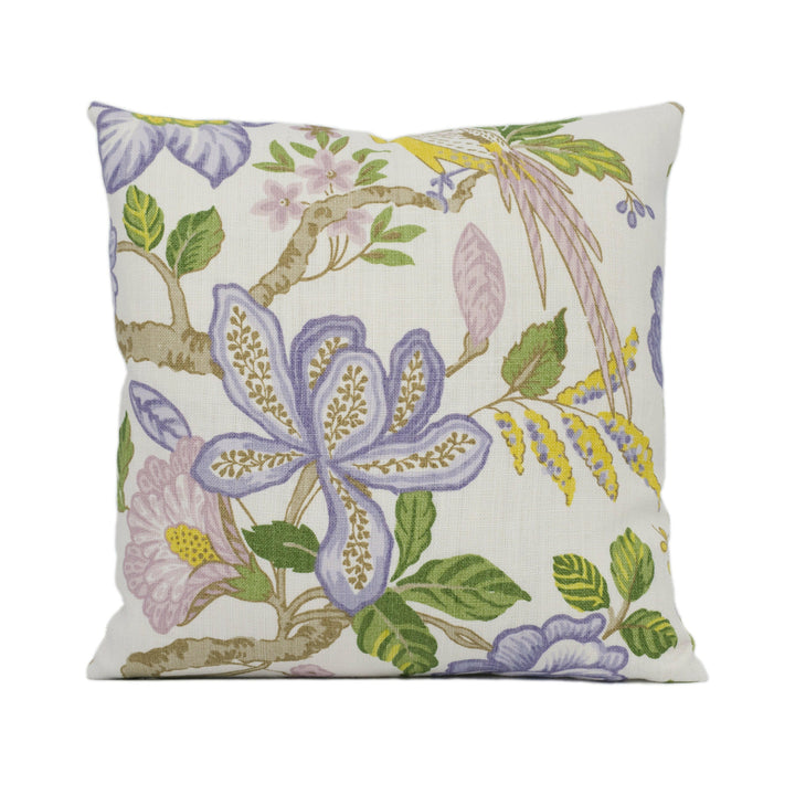 Schumacher - Huntington Gardens - Lavender - Stunning Tree Of Life Designer Cushion Cover - Handmade Throw Pillow - Luxury Home Décor.