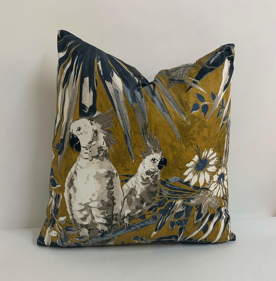 Weymss Aves 02 Brass - Cushion Cover Pillow Throw Designer Home Decor.