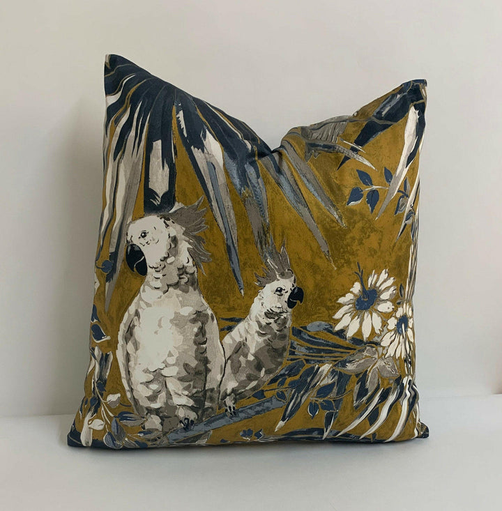 Weymss Aves 02 Brass - Cushion Cover Pillow Throw Designer Home Decor.