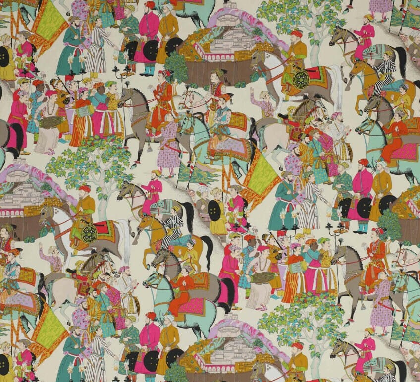 Manuel Canovas - Dara - Turquoise - Colourful Indian Inspired Maharajah Cushion Cover - Handmade Throw Pillow Designer Home Decor.
