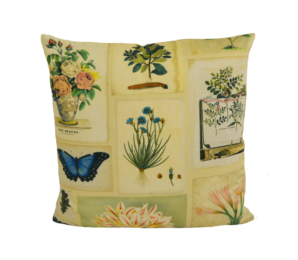 Designers Guild - Flora and Fauna - Parchment - Cushion Cover Throw Pillow Designer Home Decor.