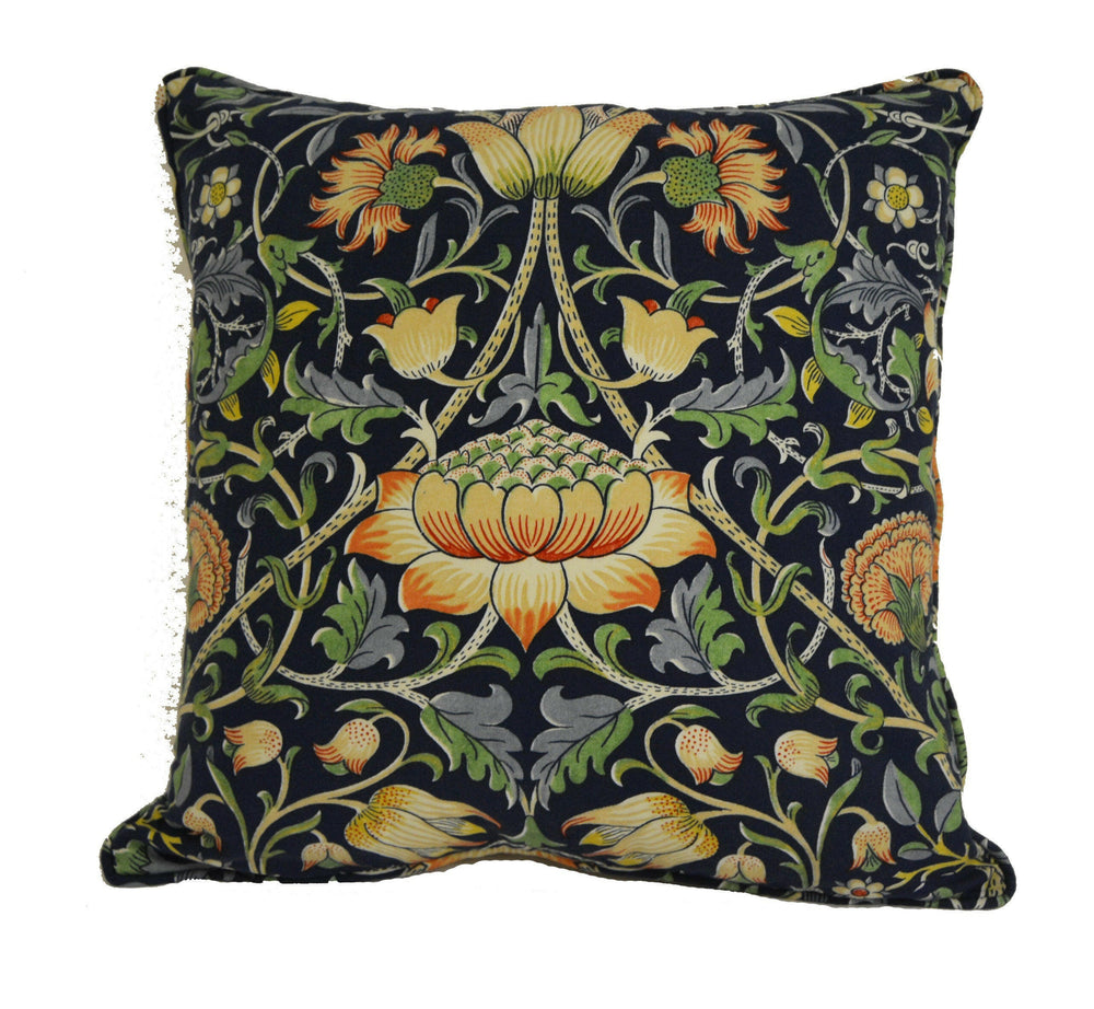 William Morris - Lodden - Indigo / Mineral - Cushion Cover Throw Pillow Designer Home Decor.