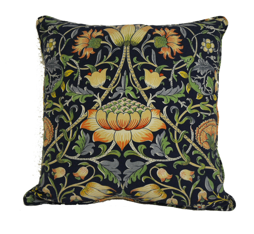 William Morris - Lodden - Indigo / Mineral - Cushion Cover Throw Pillow Designer Home Decor.
