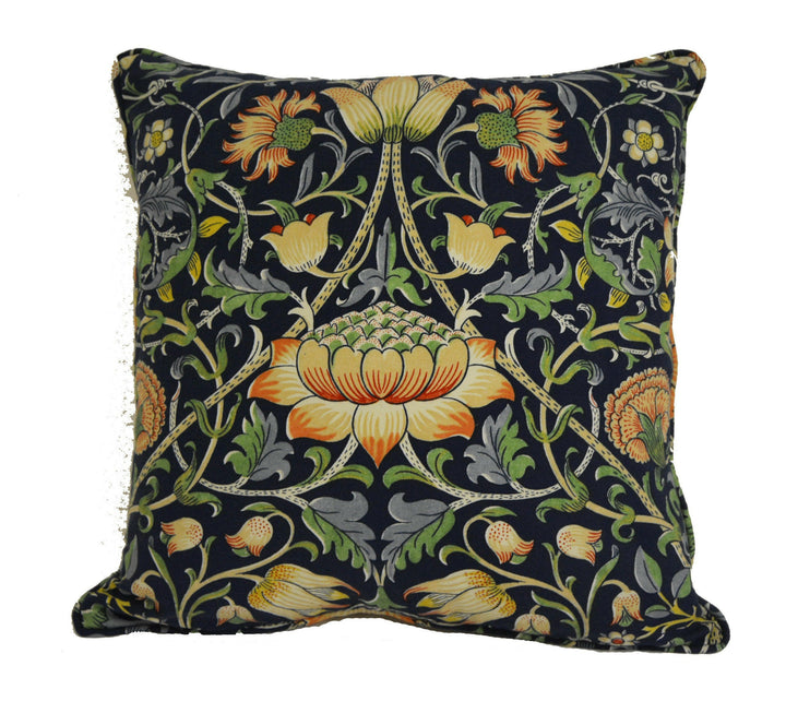 William Morris - Lodden - Indigo / Mineral - Cushion Cover Throw Pillow Designer Home Decor.