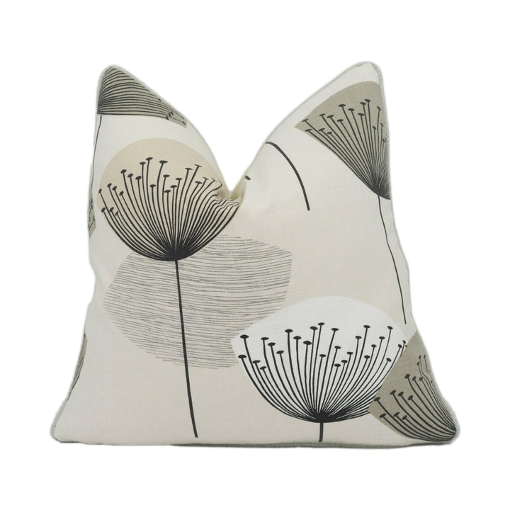 Sanderson - Dandelion Clocks - Neutral - Cushion Cover Throw Pillow Designer Home Decor.