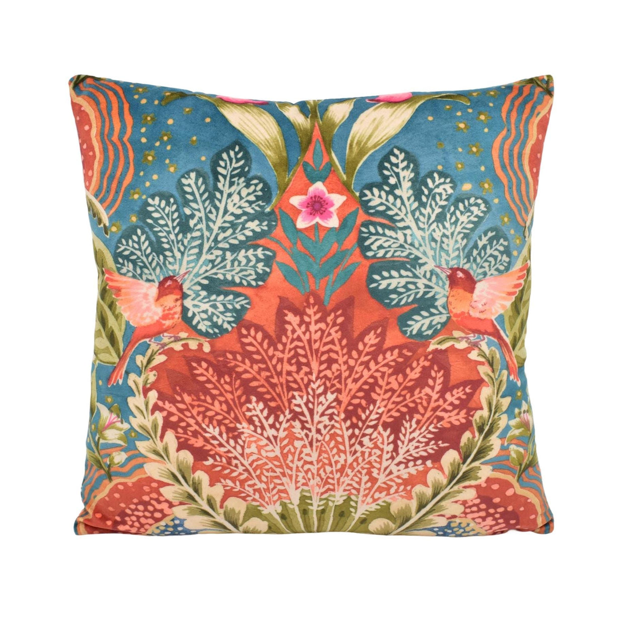 a pillow with a floral design on it