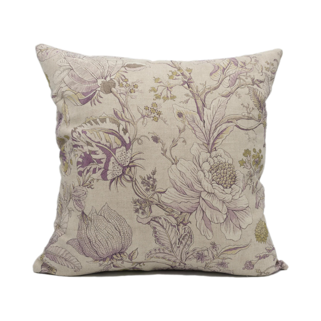 Clarke & Clarke Sissinghurst Cushion Cover – Heather Olive Floral Throw Pillow