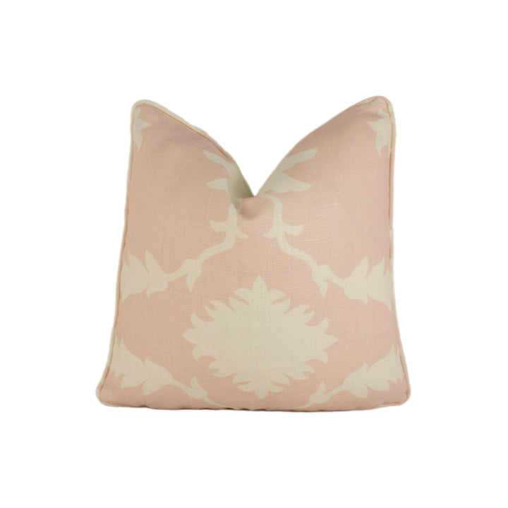 Mary McDonald for Schumacher - Garden Of Persia - Blush Conch - Graphic Persian Inspired Designer Cushion Cover - Handmade Throw Pillow.