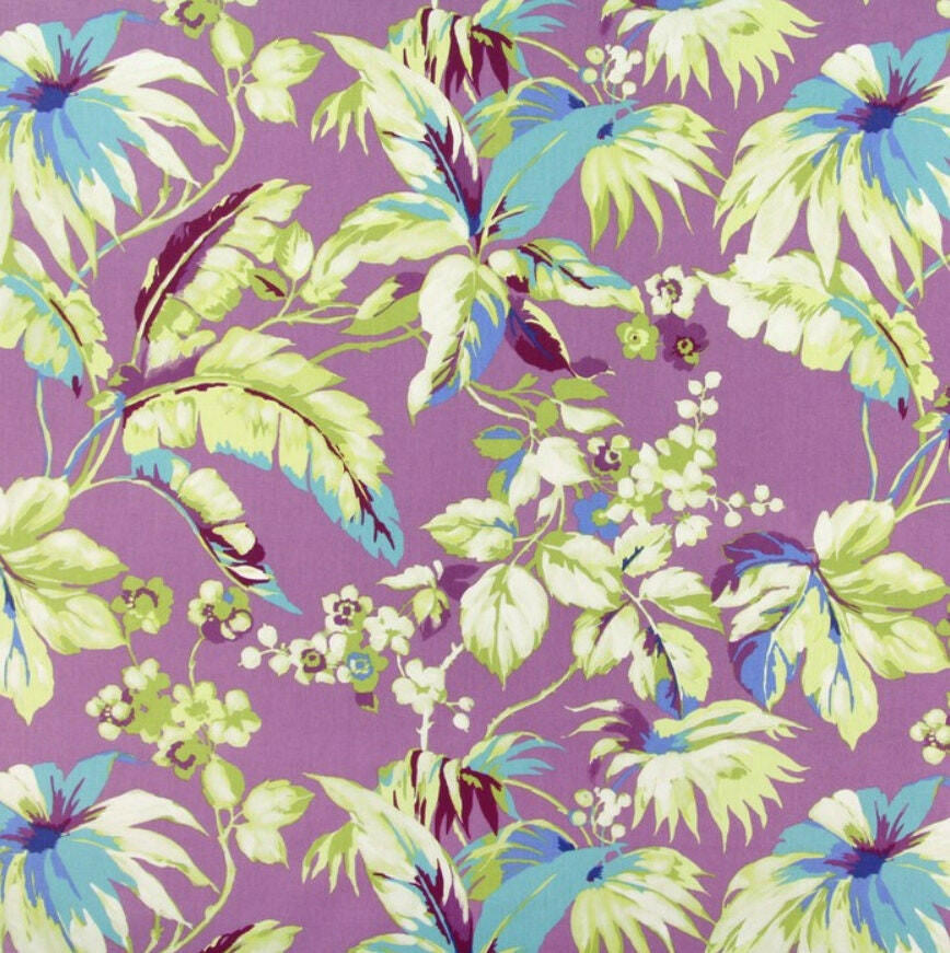 Prestigious - Borneo - Orchid - Funky Retro Botanical Cushion Cover - Handmade Throw Pillow Designer Home Decor.