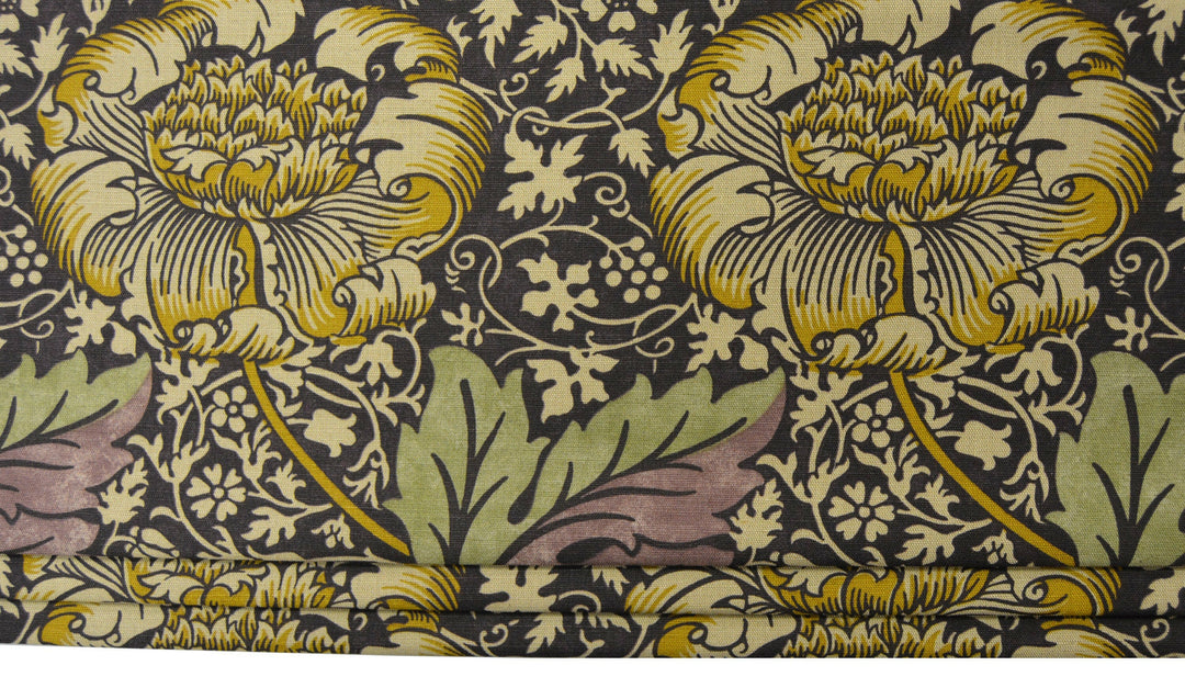 William Morris - Kennet - Grape & Gold - Made To Measure Professionally Made Roman Blind.