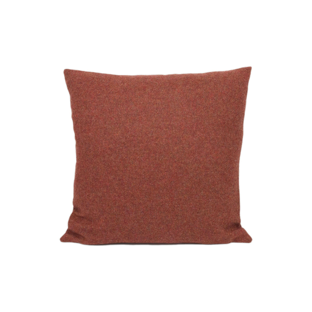 Abraham Moon - Earth - Plum - 100% Wool Cushion Cover - Designer Plaid Pillow Cover - Handmade Custom Abraham Moon Pillow.