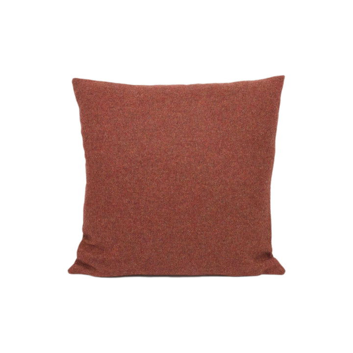 Abraham Moon - Earth - Plum - 100% Wool Cushion Cover - Designer Plaid Pillow Cover - Handmade Custom Abraham Moon Pillow.
