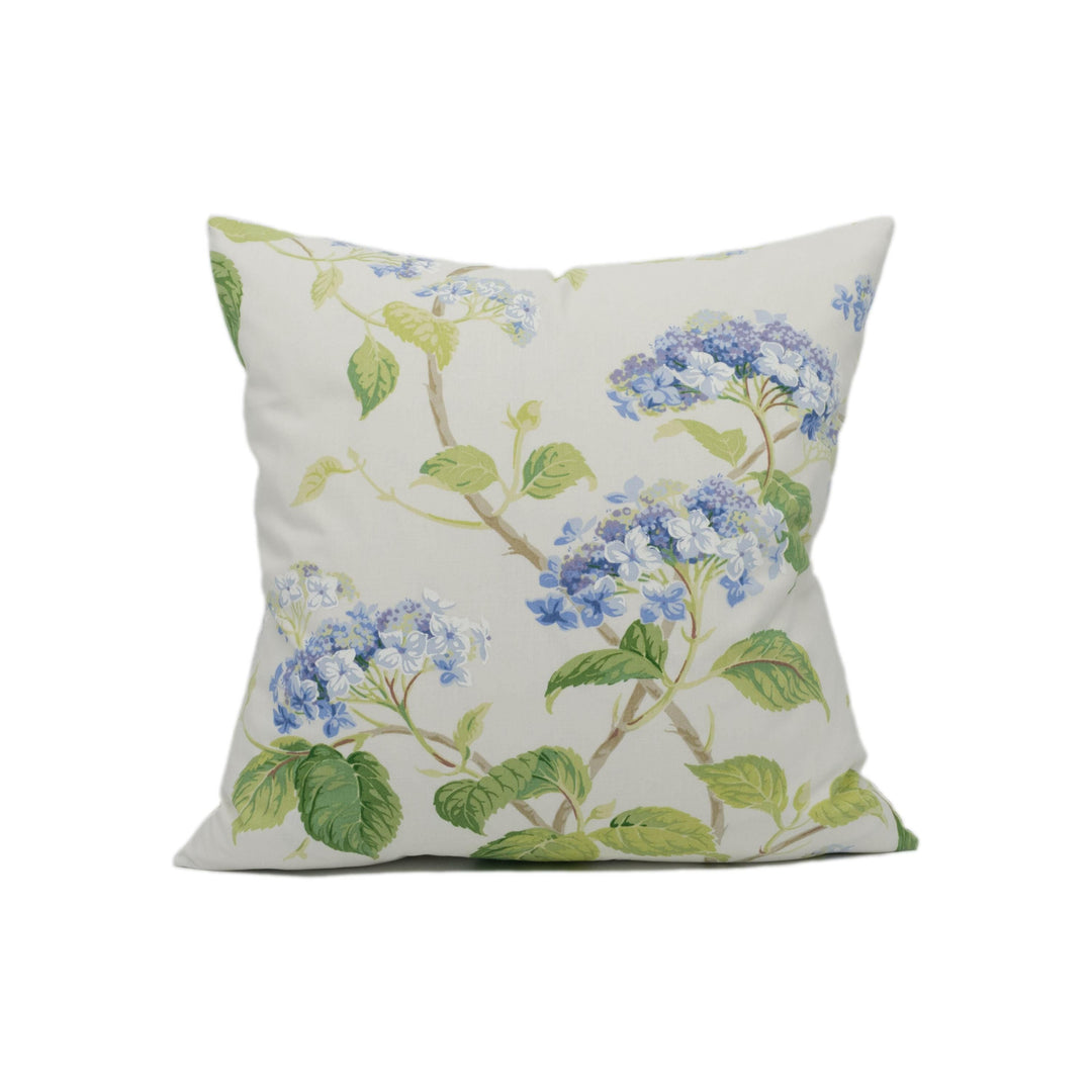 Colefax and Fowler - Summerby - Blue - Classic Gentle Floral Designer Cushion Cover - Luxury Throw Pillow - Handmade Home Décor.