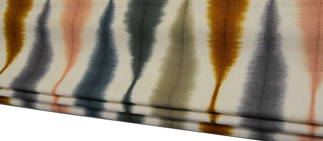 Scion - Usuko - Olive / Ginger / Teal - Made To Measure Professionally Made Roman Blind.