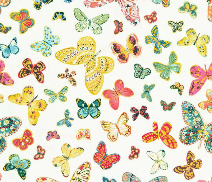 Lulu DK for Schumacher - Butterfly - Multi - Delicate Arty Butterflies - Designer Cushion Cover - Handmade Throw Pillow - Luxury Home Decor.