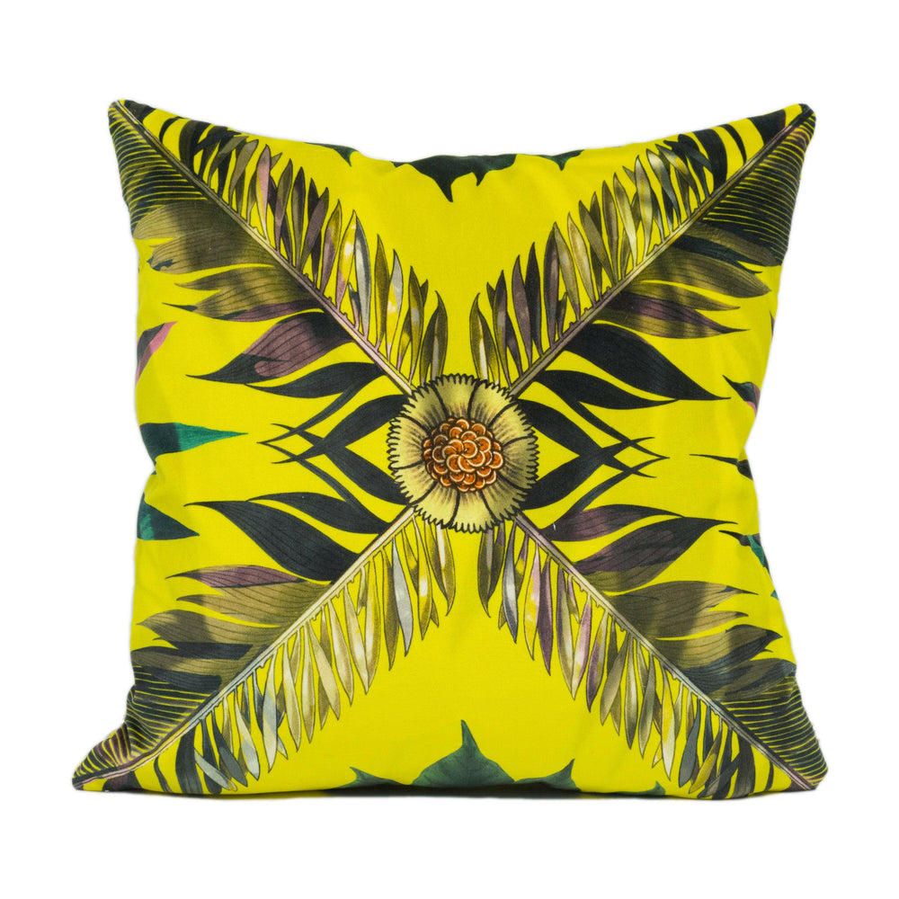 Designers Guild x Christian Lacroix - Feather Park Soft - Iris - Bold Feather Velvet Cushion Cover - Luxury Leaf Pillow Cover - Custom Decor.