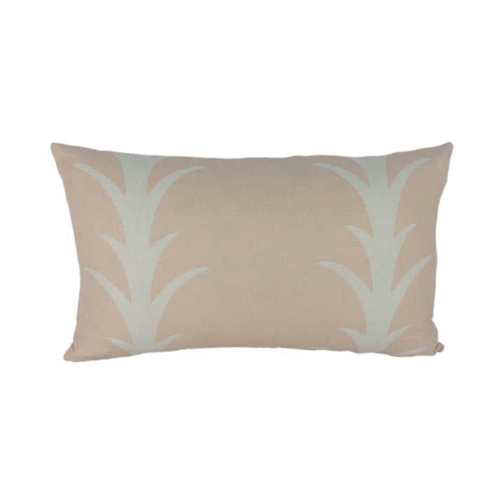 Schumacher - Acanthus Stripe - Blush - Elegant Stylized Striped Designer Cushion Cover - Handmade Throw Pillow Designer Home.