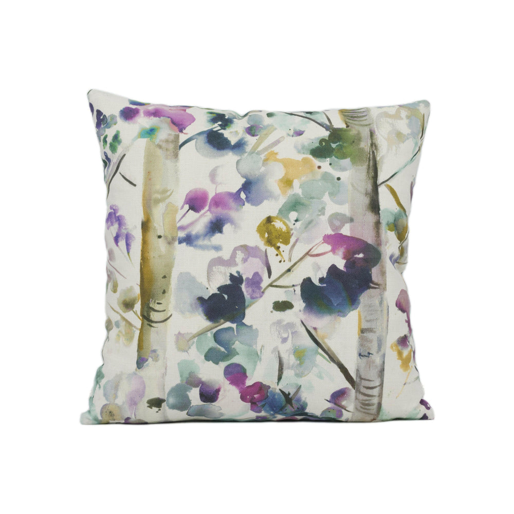 Voyage - Jumanah - Indigo - Stunning Colourful Watercolour Cushion Cover Handmade Throw Pillow Designer Home Décor.