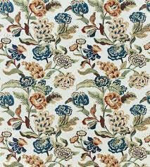 Thibaut - Navesink - Cream on Navy - Made To Measure Professionally Made Roman Blind.