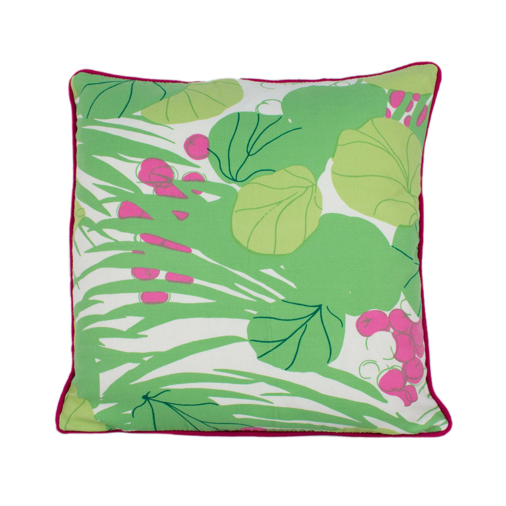 Schumacher - Sea Grapes - Tropical - Modern Classic Tropical Designer Cushion Cover - Handmade Throw Pillow - Luxury Home Decor.