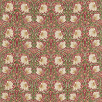 Thumbnail for William Morris - Pimpernel Cotton - Red / Thyme Cushion Cover Throw Pillow Designer Home Decor