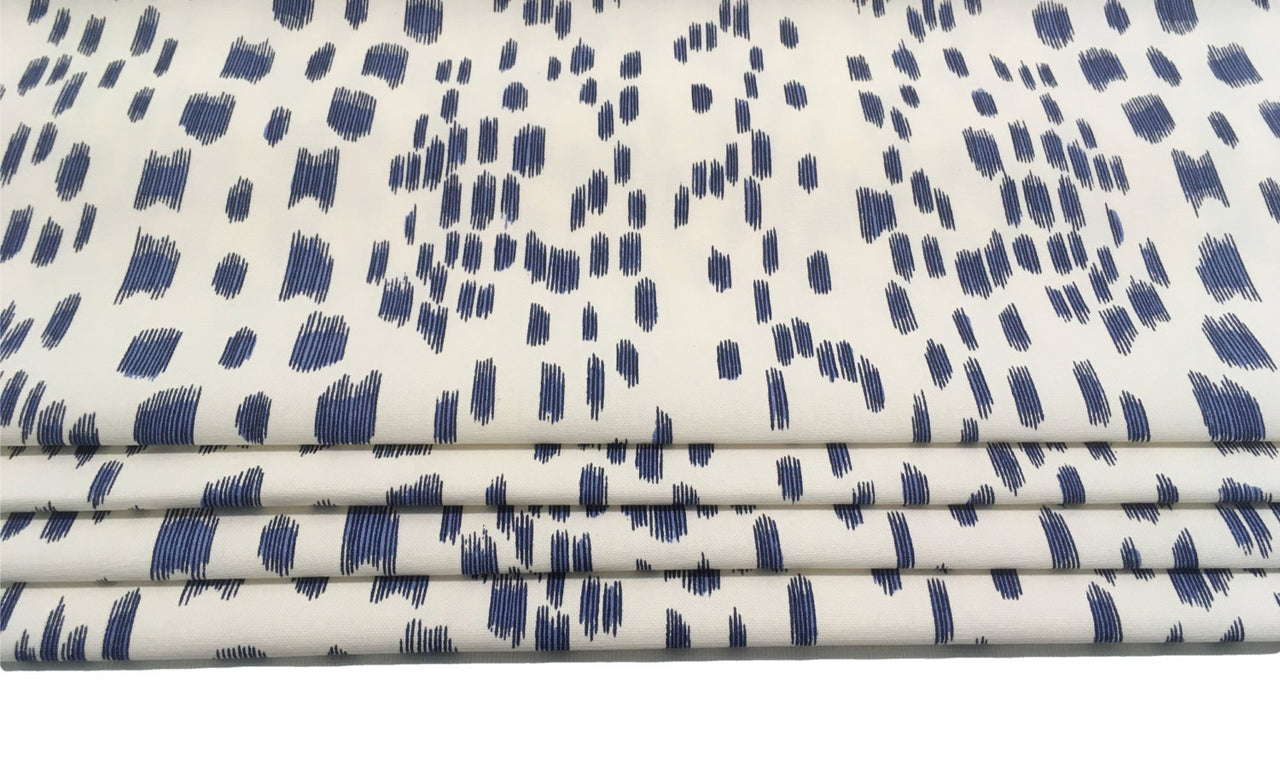 Brunschwig & Fils - Les Touches - Blue Made To Measure Professionally Made Roman Blind