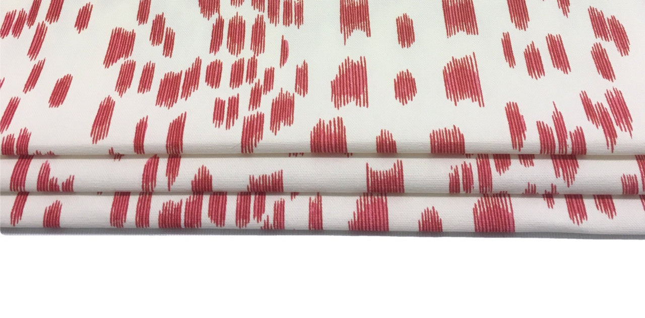 Brunschwig & Fils Les Touches Pink Made To Measure Professionally Made Roman Blind