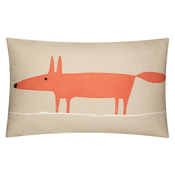 MR FOX Scion Fabric Cushion Covers in 6 Colours - Option of Quality Cushion Pad & Double Sided - Handmade Designer Home Decor