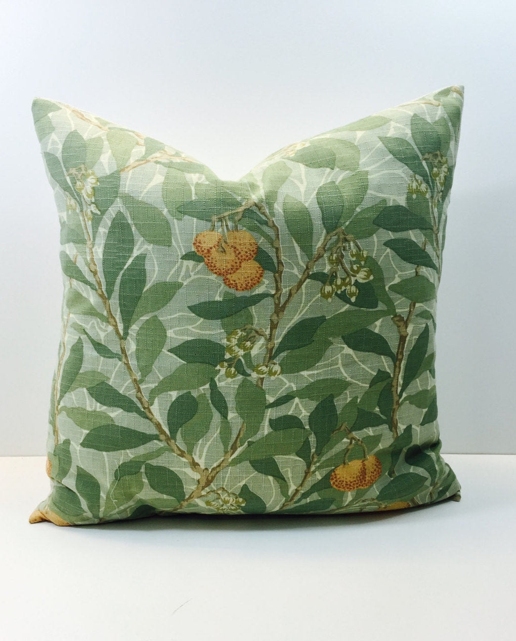 William Morris - Arbutus - Green - Cushion Cover Throw Pillow Designer Home Decor