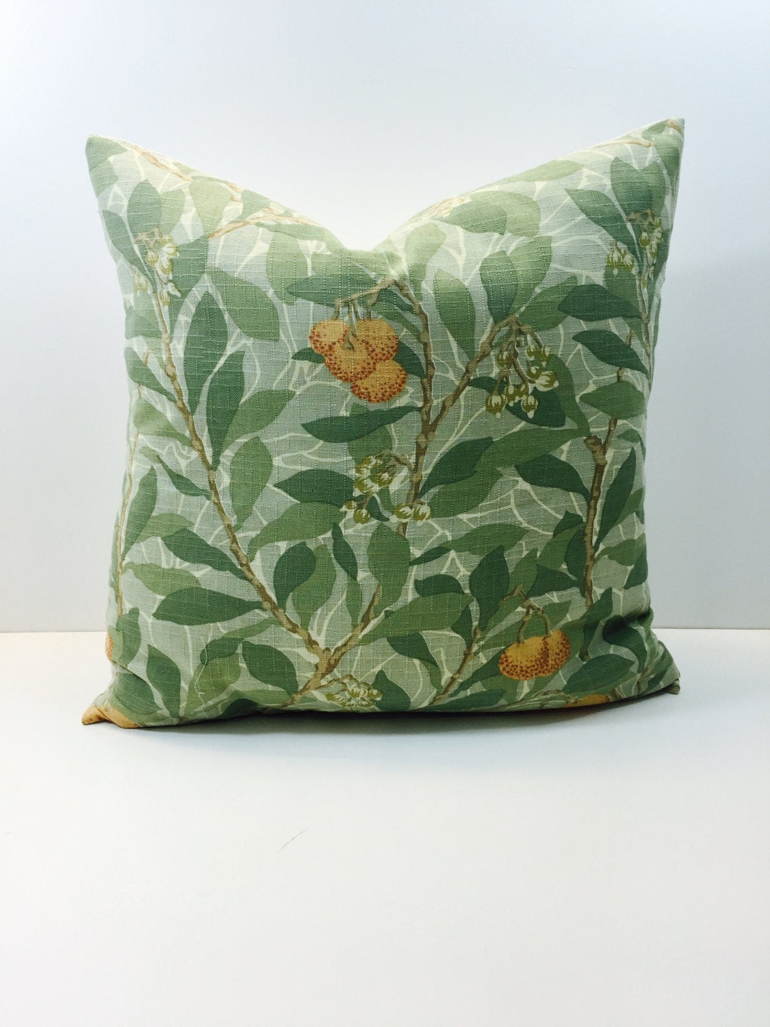 William Morris - Arbutus - Green - Cushion Cover Throw Pillow Designer Home Decor