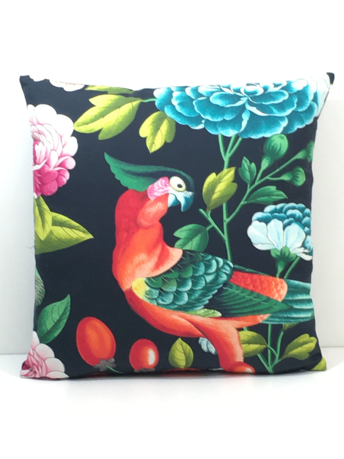 Manuel Canovas - Serendip - Nuit - Multi Coloured Floral Designer Cushion Cover - Handmade Throw Pillow - Designer Home Decor