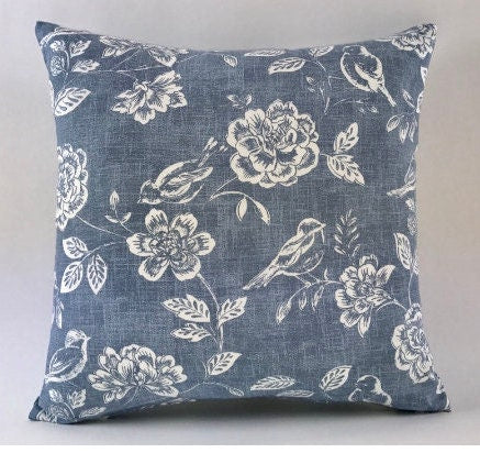 ILiv Bird Garden Denim cute contrast cushion covers Many sizes